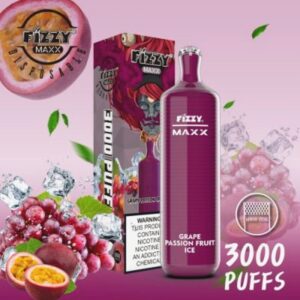 grape passion ice fizzy max x (3000 puffs)