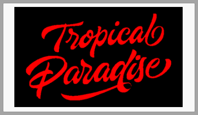 Tropical paradise logo